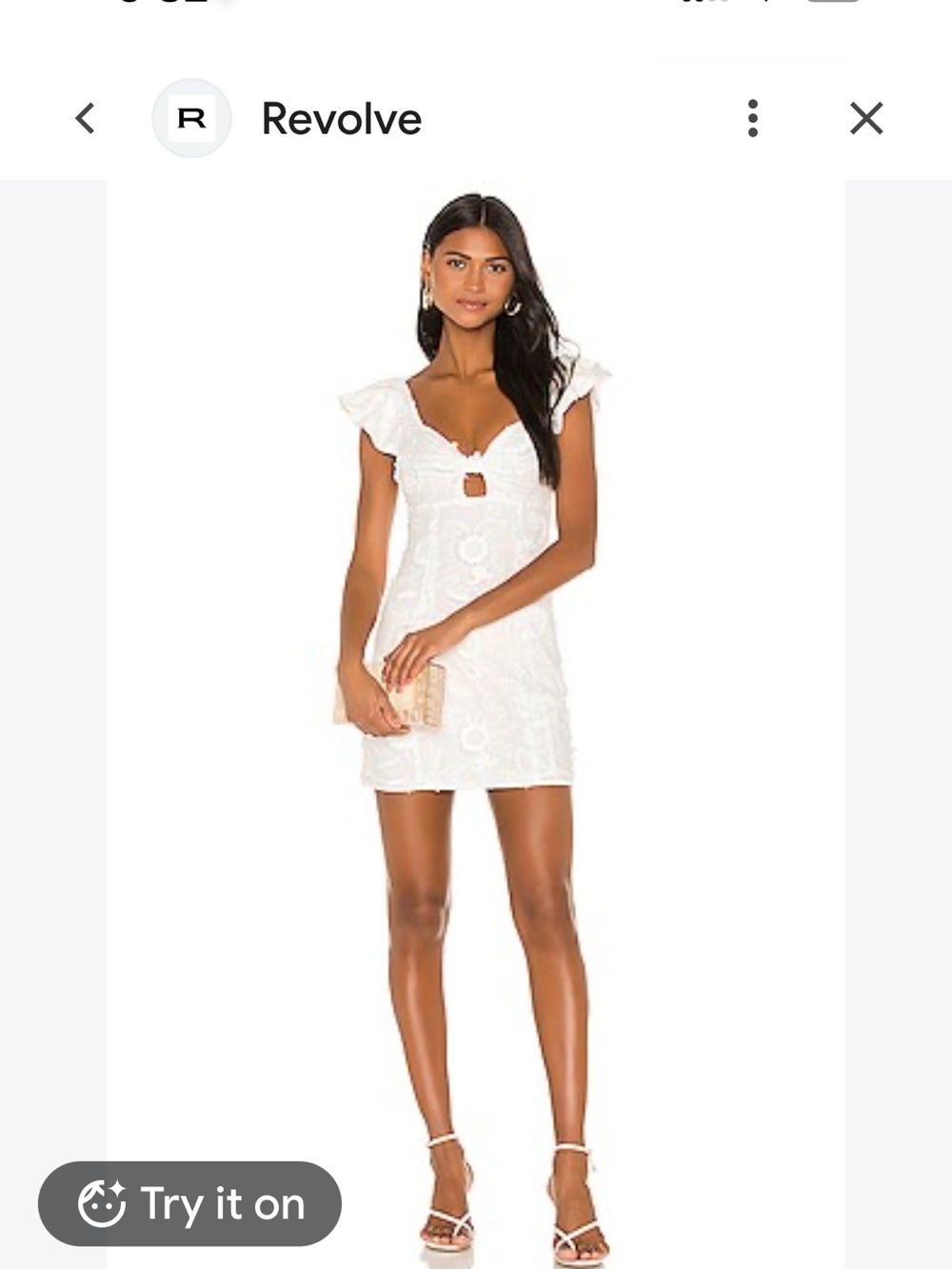 Camila Coelho Carina Mini Dress in White